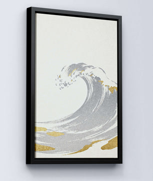 Golden Wave – Minimalistische Ozean Kunst