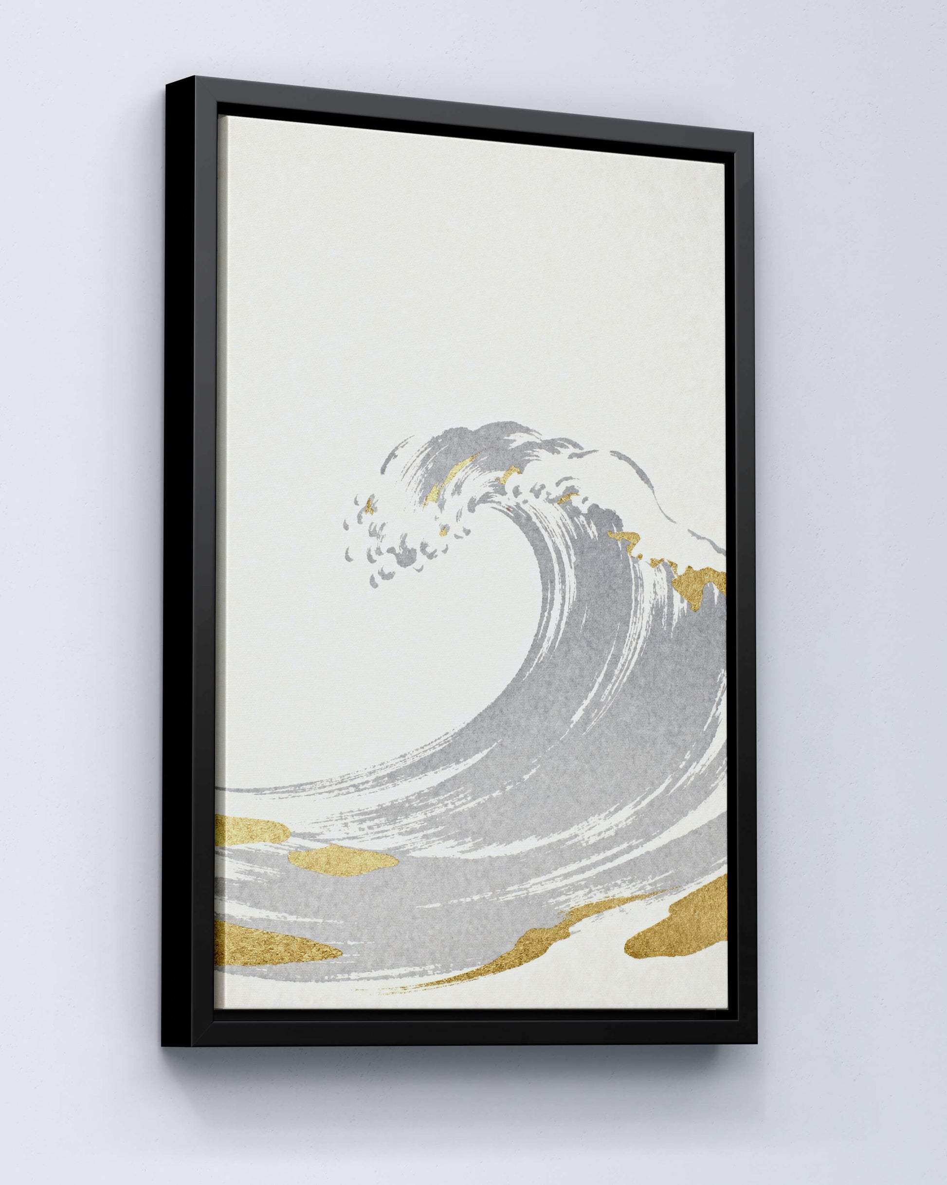 Golden Wave – Minimalistische Ozean Kunst