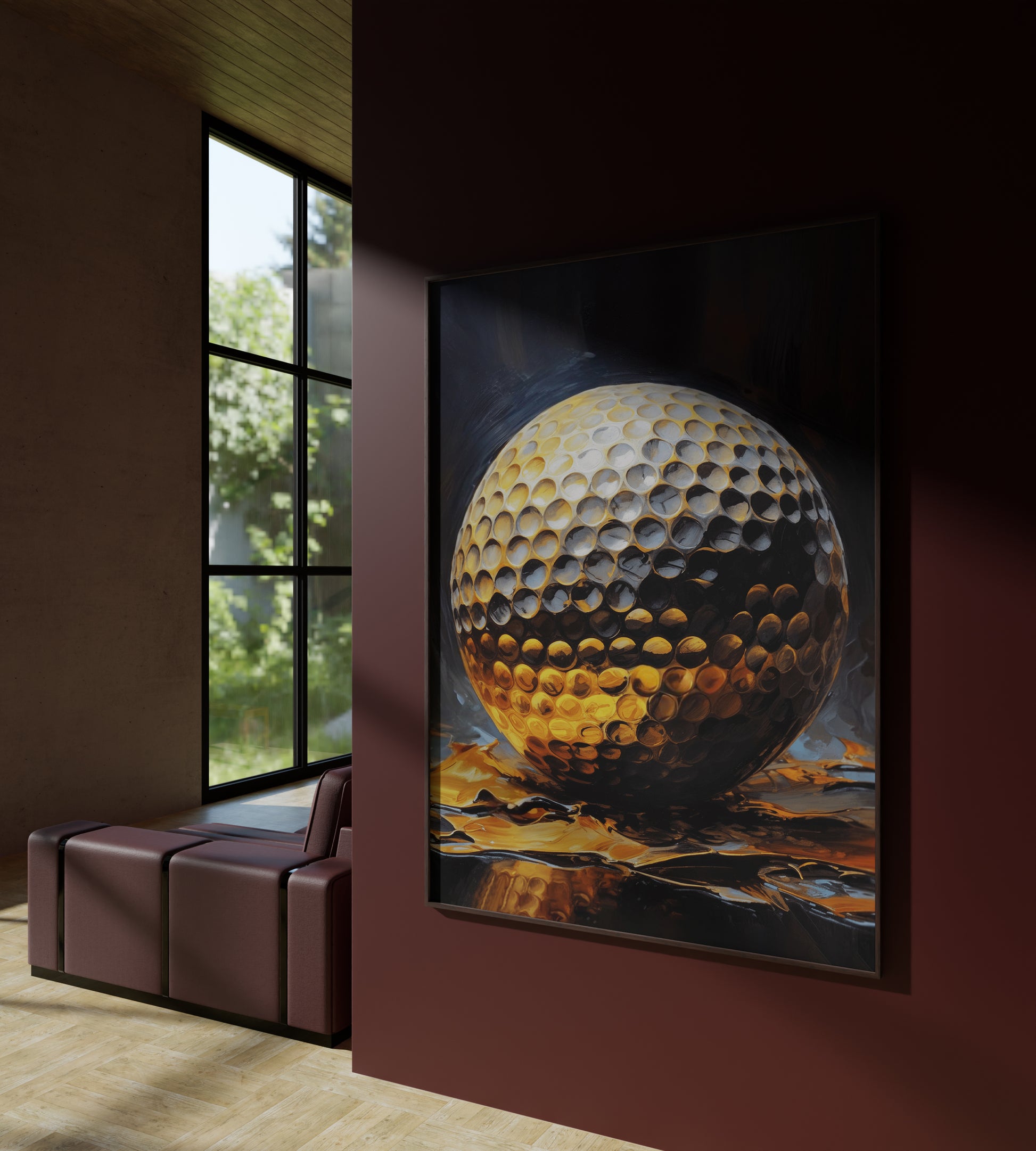 Gold Golf Ball