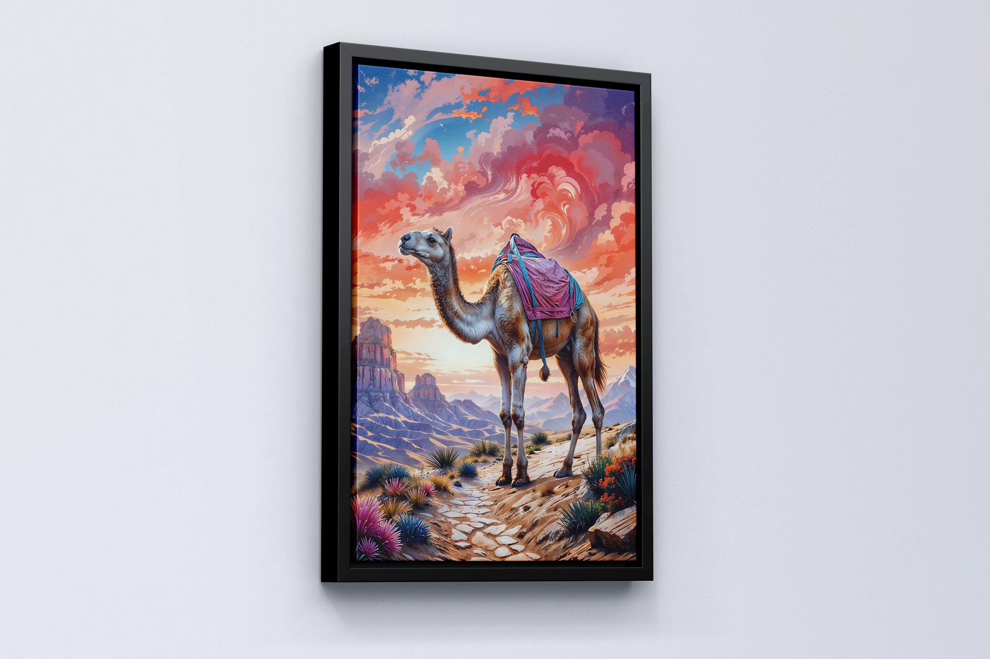 Camel at Sunset, A Desert Voyage