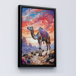 Camel at Sunset, A Desert Voyage