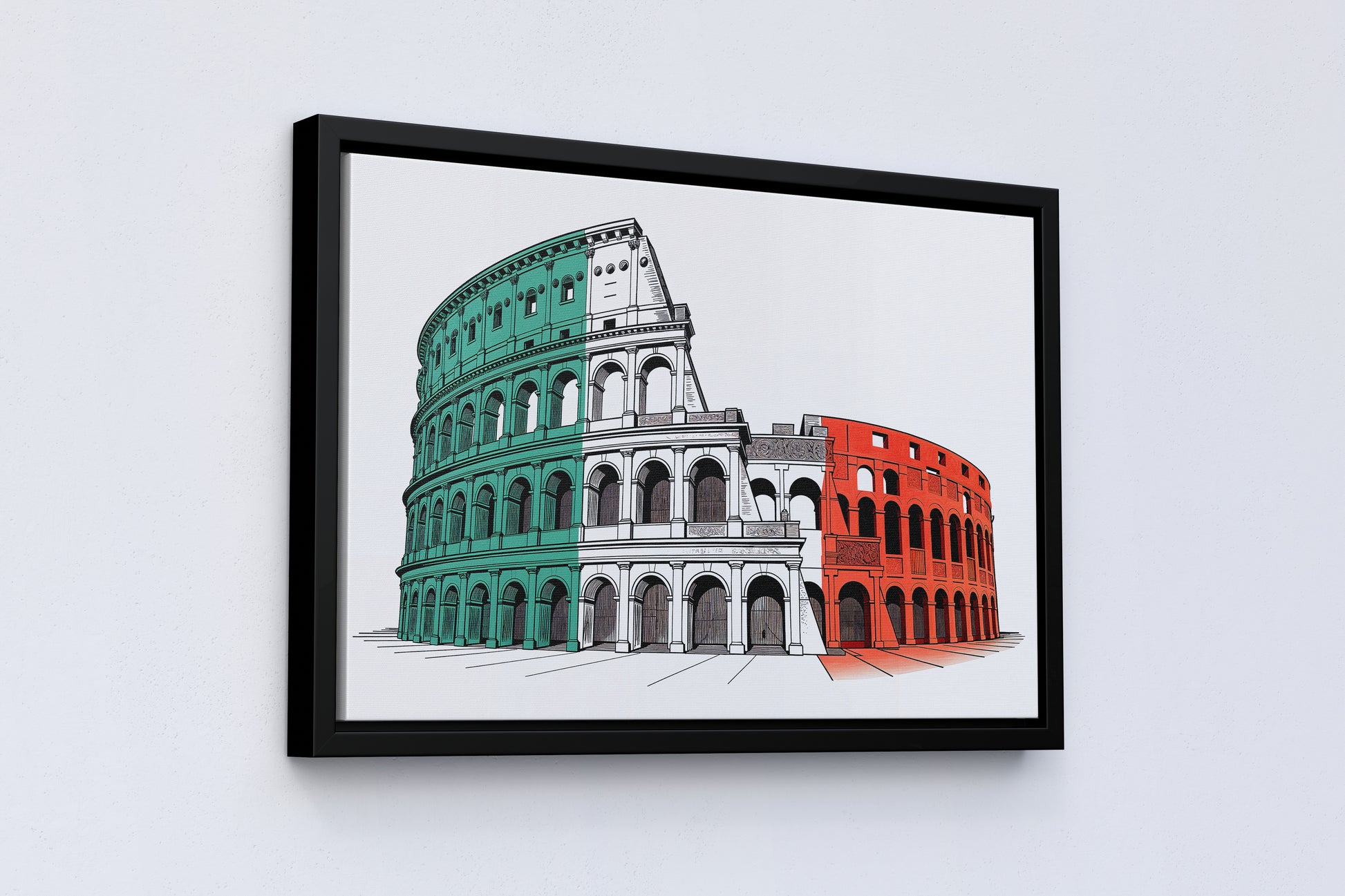 Italy - Colosseum in Tricolor