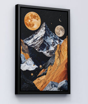 Picos celestiales un paisaje de ensueño de montaña surrealista