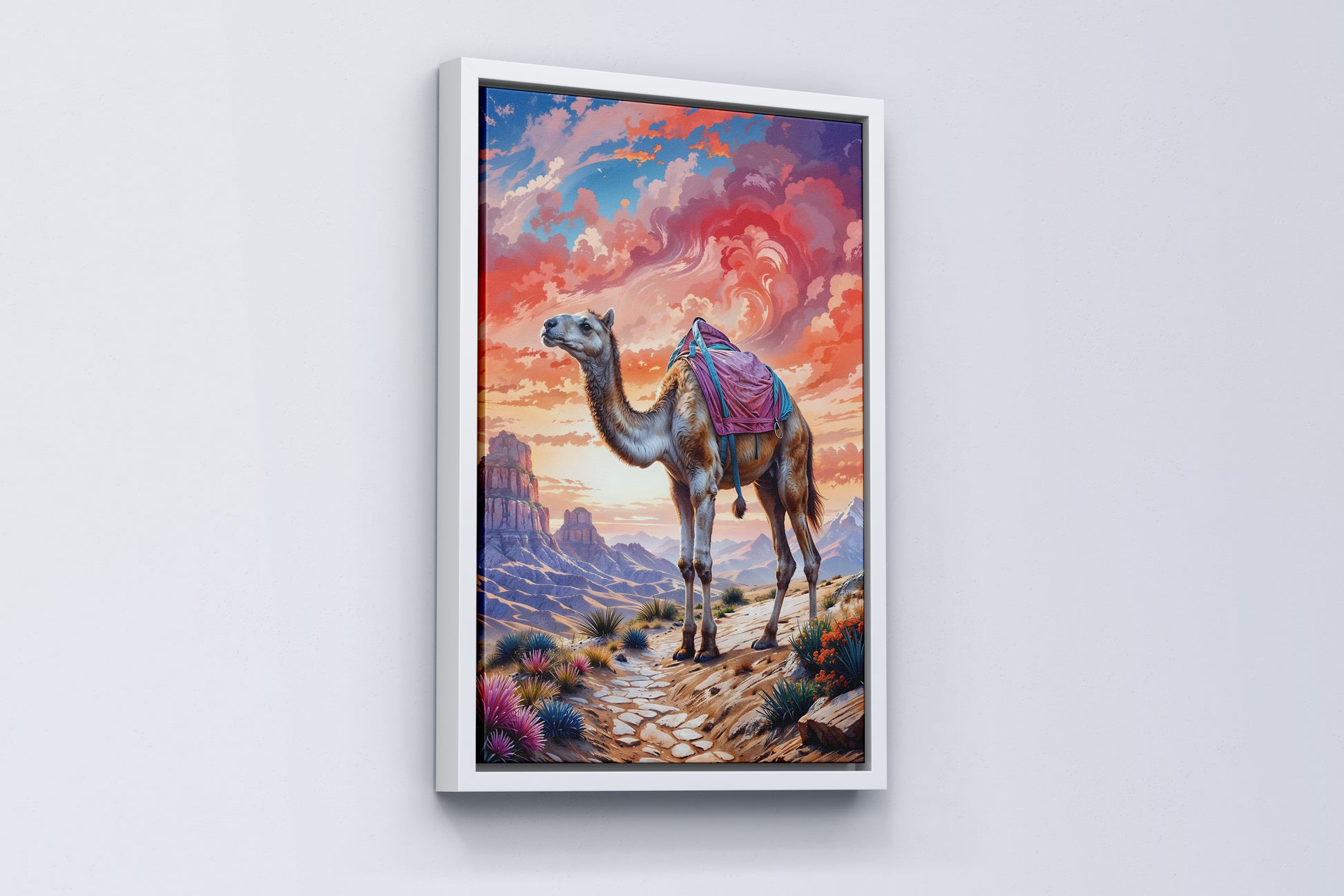 Camel at Sunset, A Desert Voyage