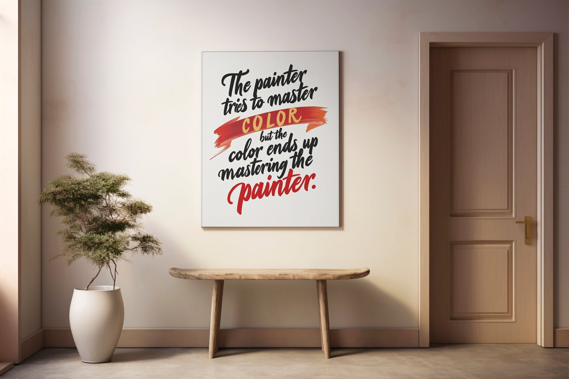 The Painter Tries To Master Color