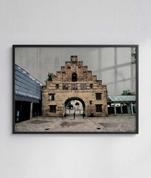 Flensburg Poster Nordertor – modernes Stadt Wandbild