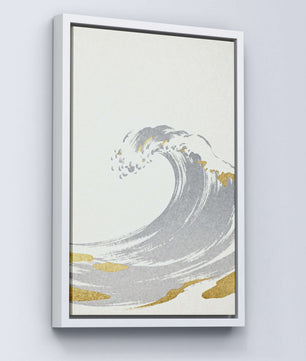 Golden Wave – Minimalistische Ozean Kunst