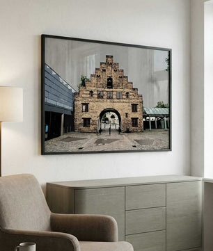 Flensburg Poster Nordertor – modernes Stadt Wandbild