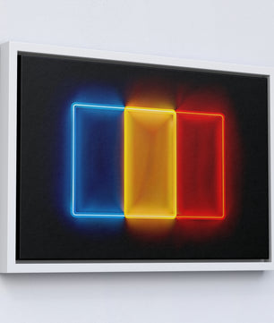 Romania - patriottismo neon