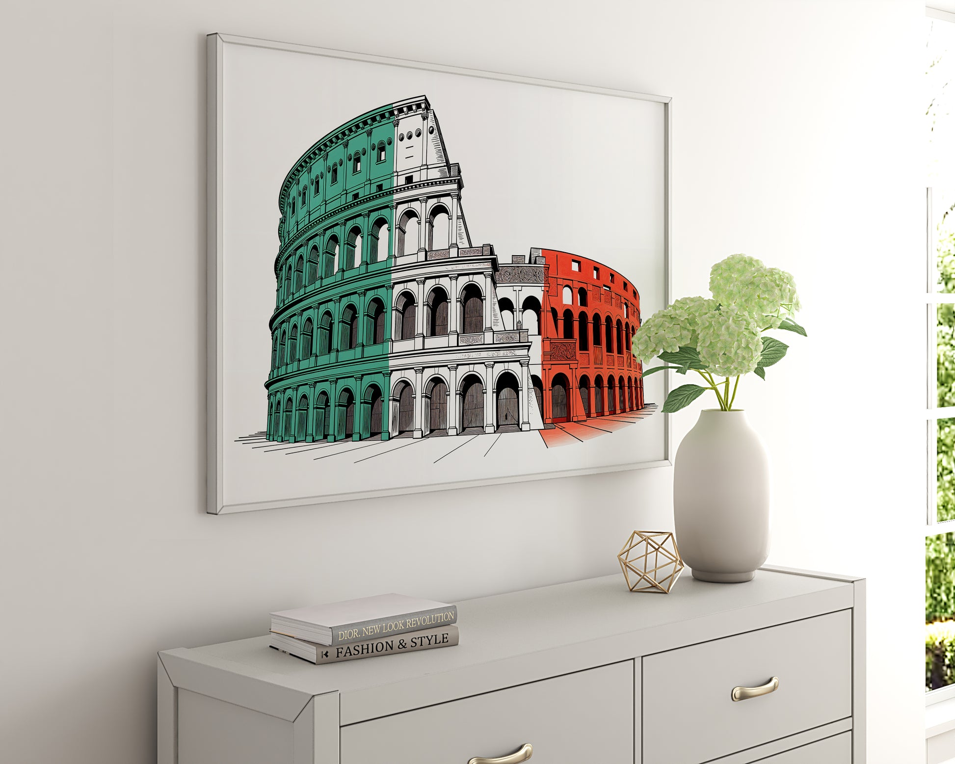 Italy - Colosseum in Tricolor