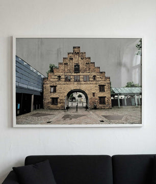 Flensburg Poster Nordertor – modernes Stadt Wandbild