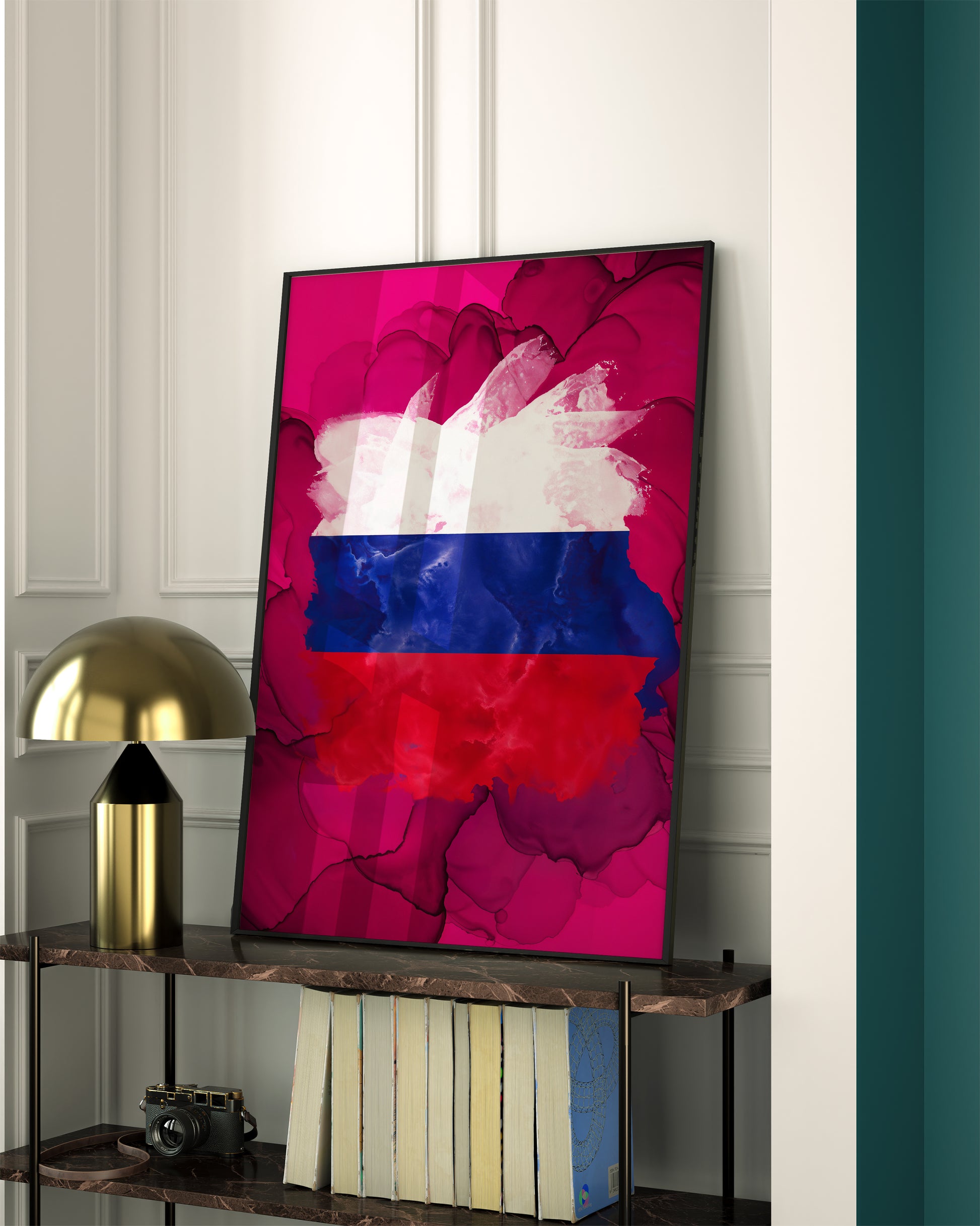 Flamme congelée de la Russie