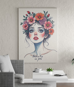 Woman Petal Muse