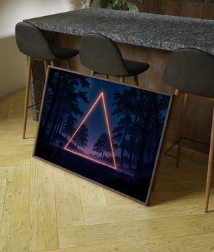 Portale luminoso nella foresta