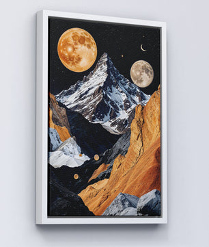 Picos celestiales un paisaje de ensueño de montaña surrealista