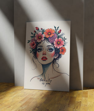 Woman Petal Muse