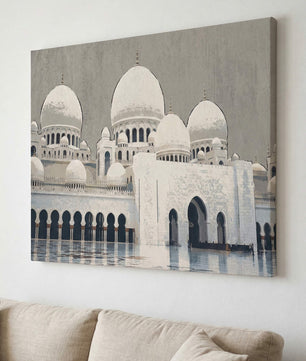 Abu Dhabi Sheikh Zayed Moschee – Weiße Kuppeln
