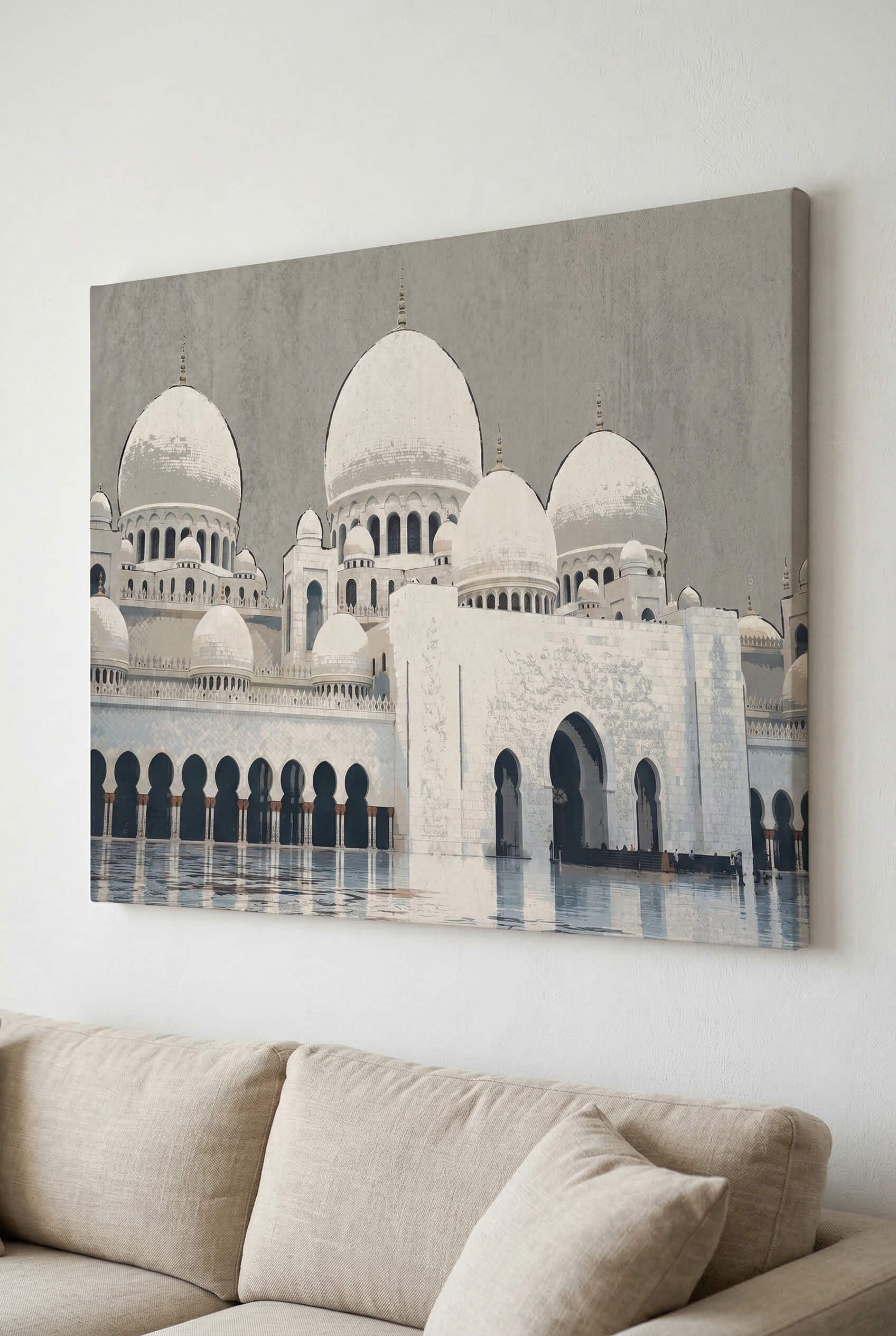 Abu Dhabi Sheikh Zayed Moschee – Weiße Kuppeln