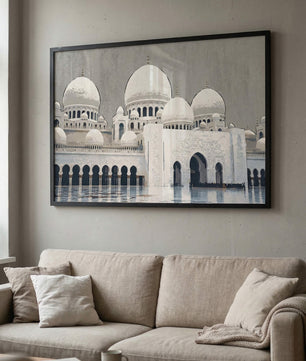 Abu Dhabi Sheikh Zayed Moschee – Weiße Kuppeln