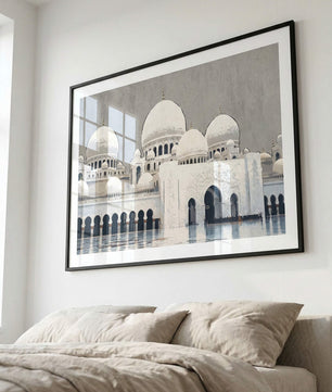 Abu Dhabi Sheikh Zayed Moschee – Weiße Kuppeln