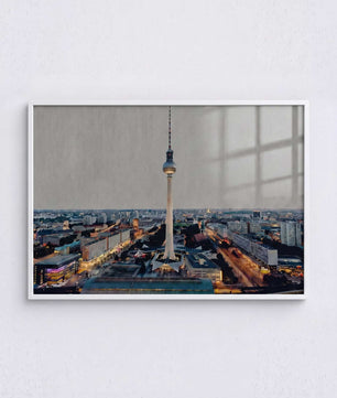 Berlin Poster Fernsehturm – modernes Stadt Wandbild