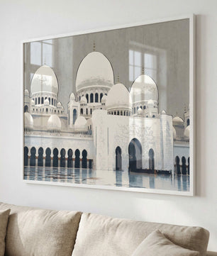 Abu Dhabi Sheikh Zayed Moschee – Weiße Kuppeln