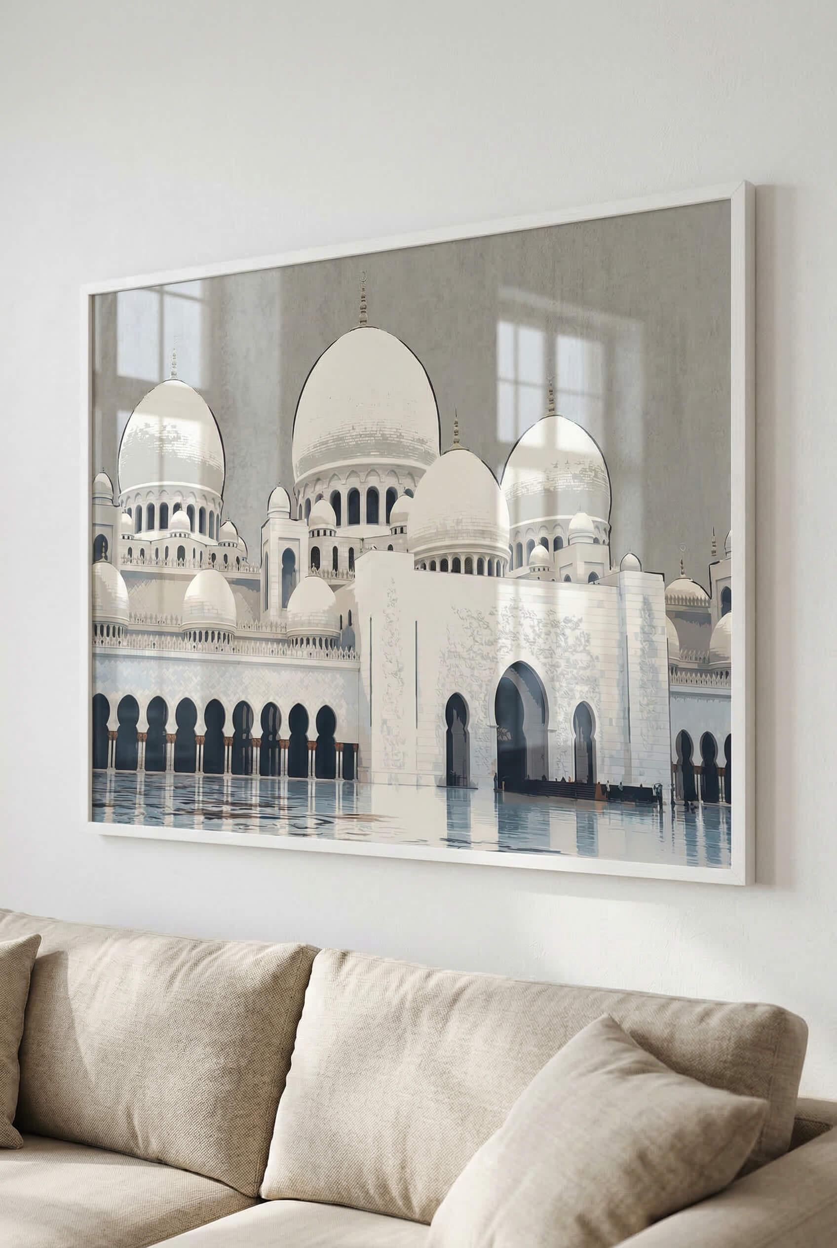 Abu Dhabi Sheikh Zayed Moschee – Weiße Kuppeln