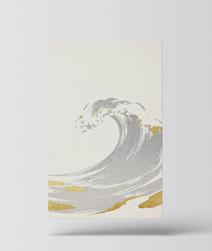 Golden Wave – Minimalistische Ozean Kunst