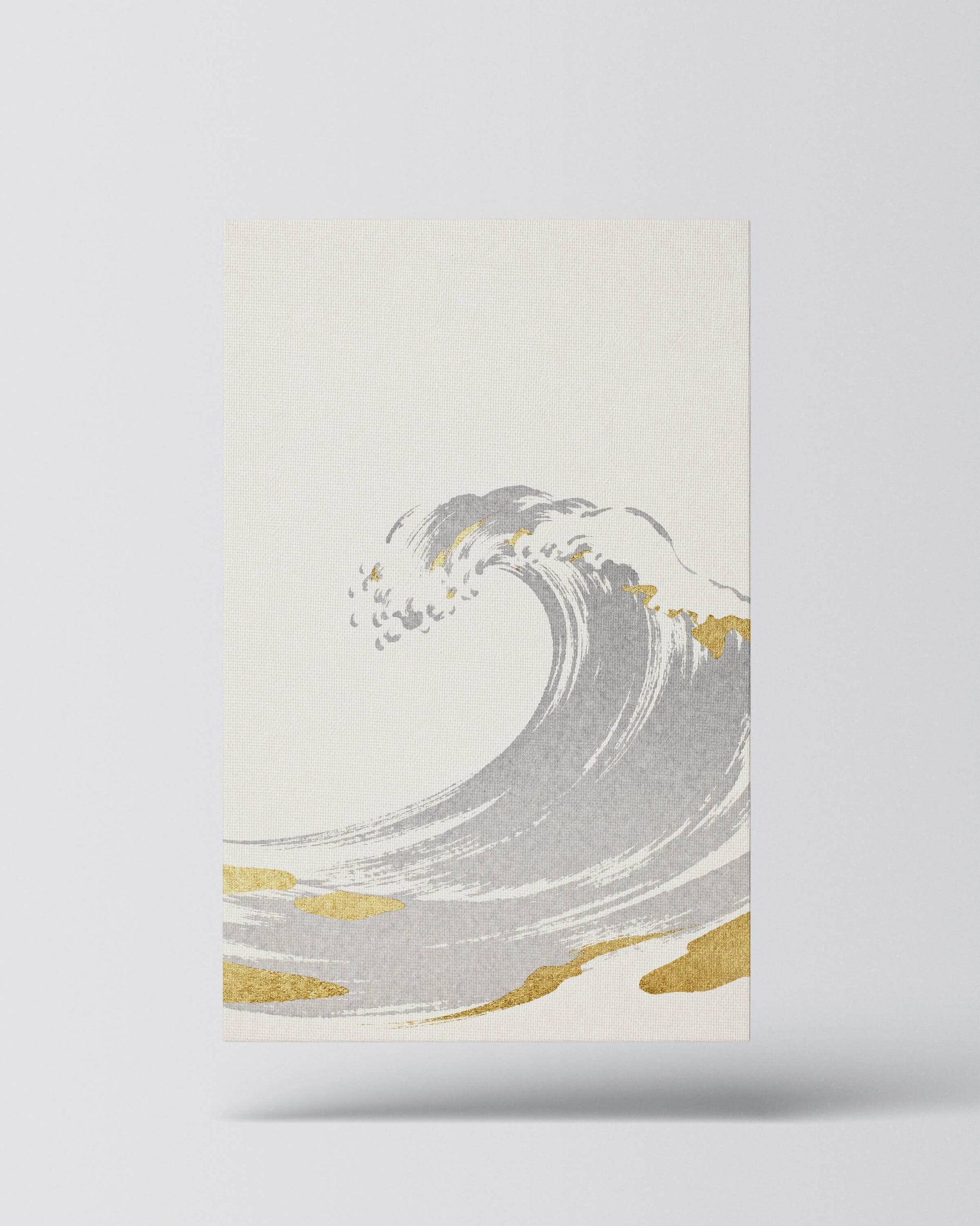 Golden Wave – Minimalistische Ozean Kunst