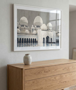 Abu Dhabi Sheikh Zayed Moschee – Weiße Kuppeln