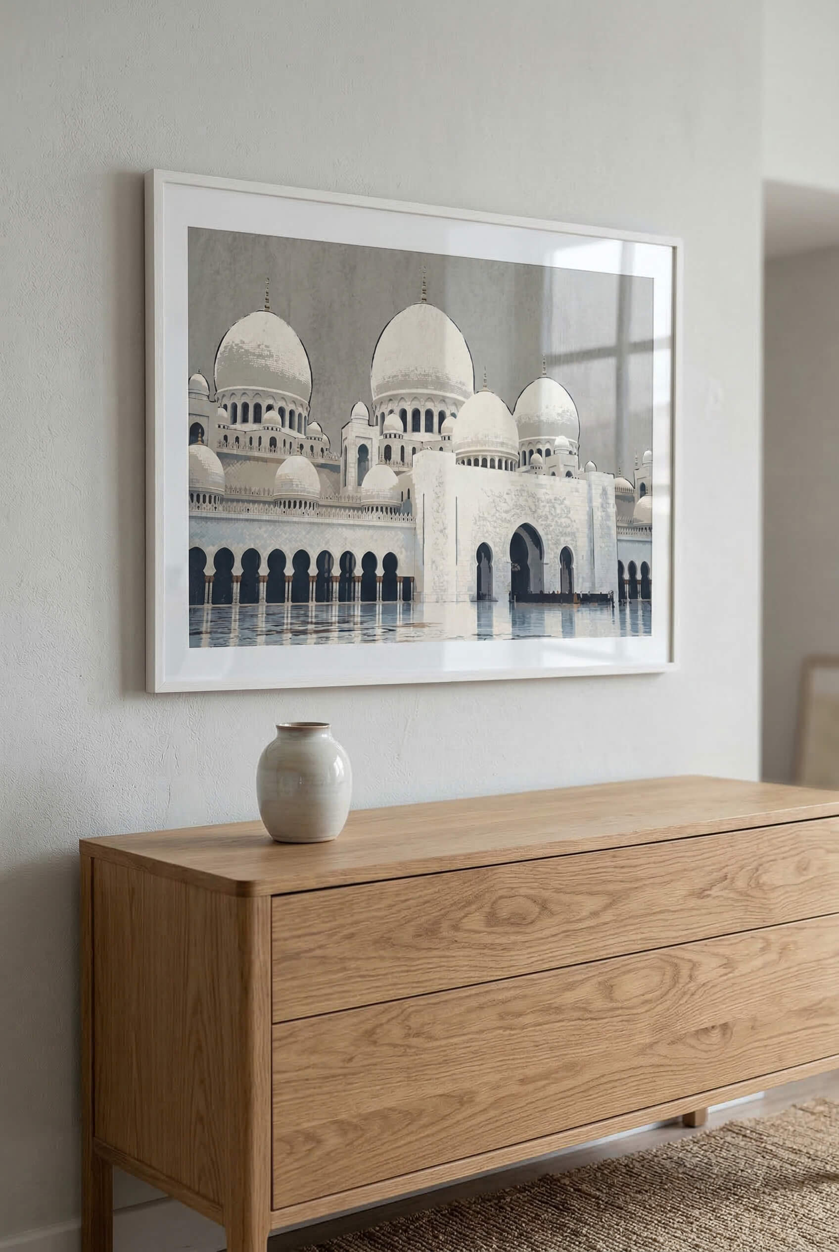 Abu Dhabi Sheikh Zayed Moschee – Weiße Kuppeln