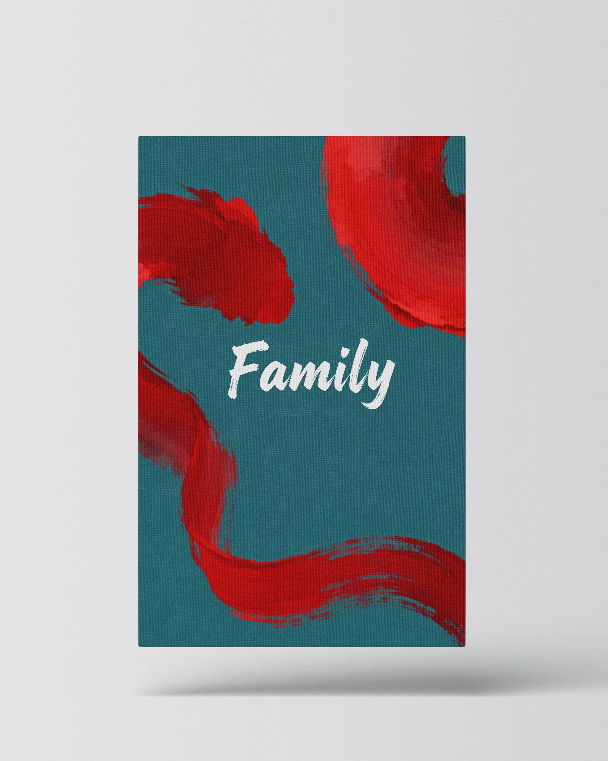 Family – Modernes Typografie Wandbild