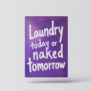 Laundry today or naked tomorrow