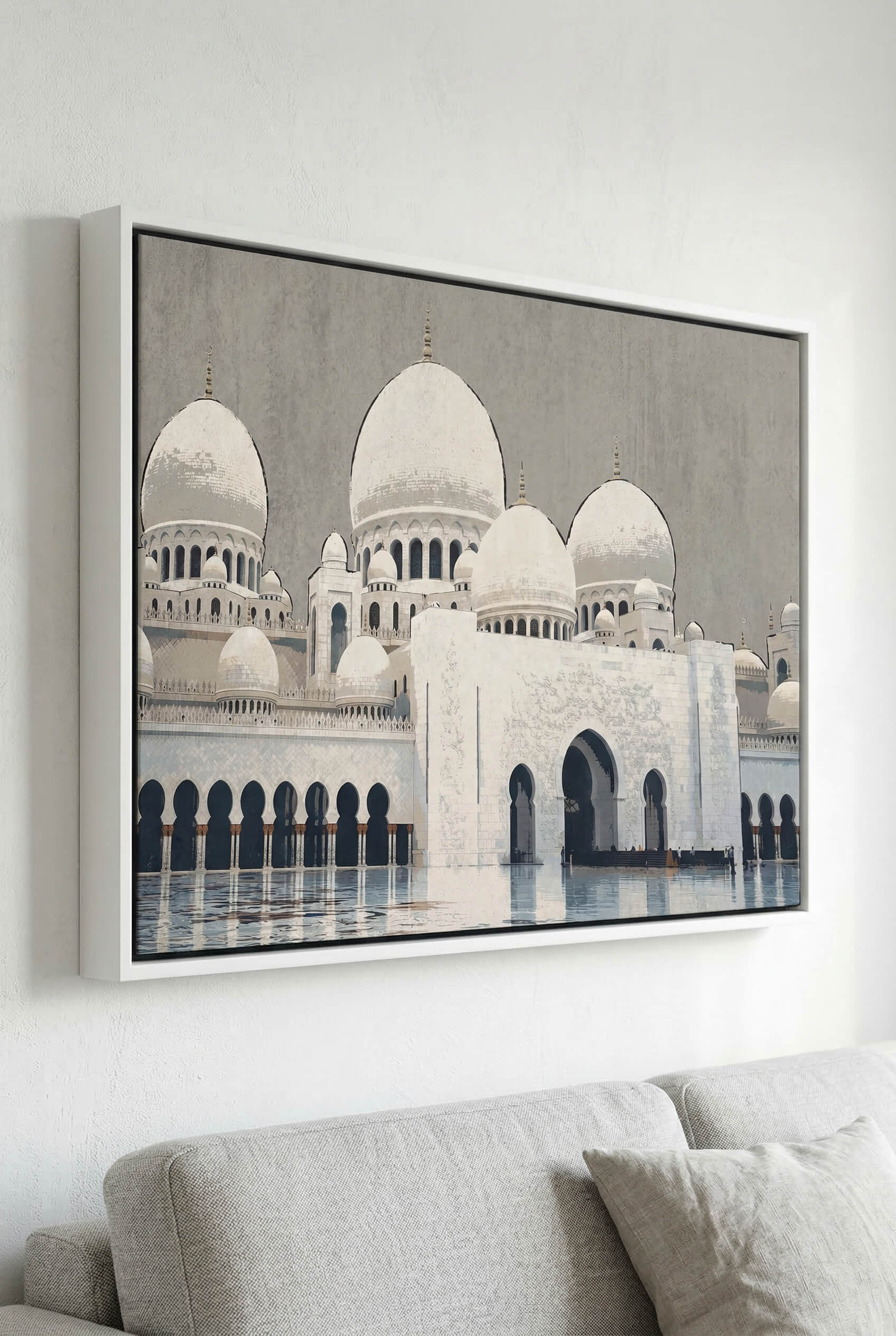 Abu Dhabi Sheikh Zayed Moschee – Weiße Kuppeln