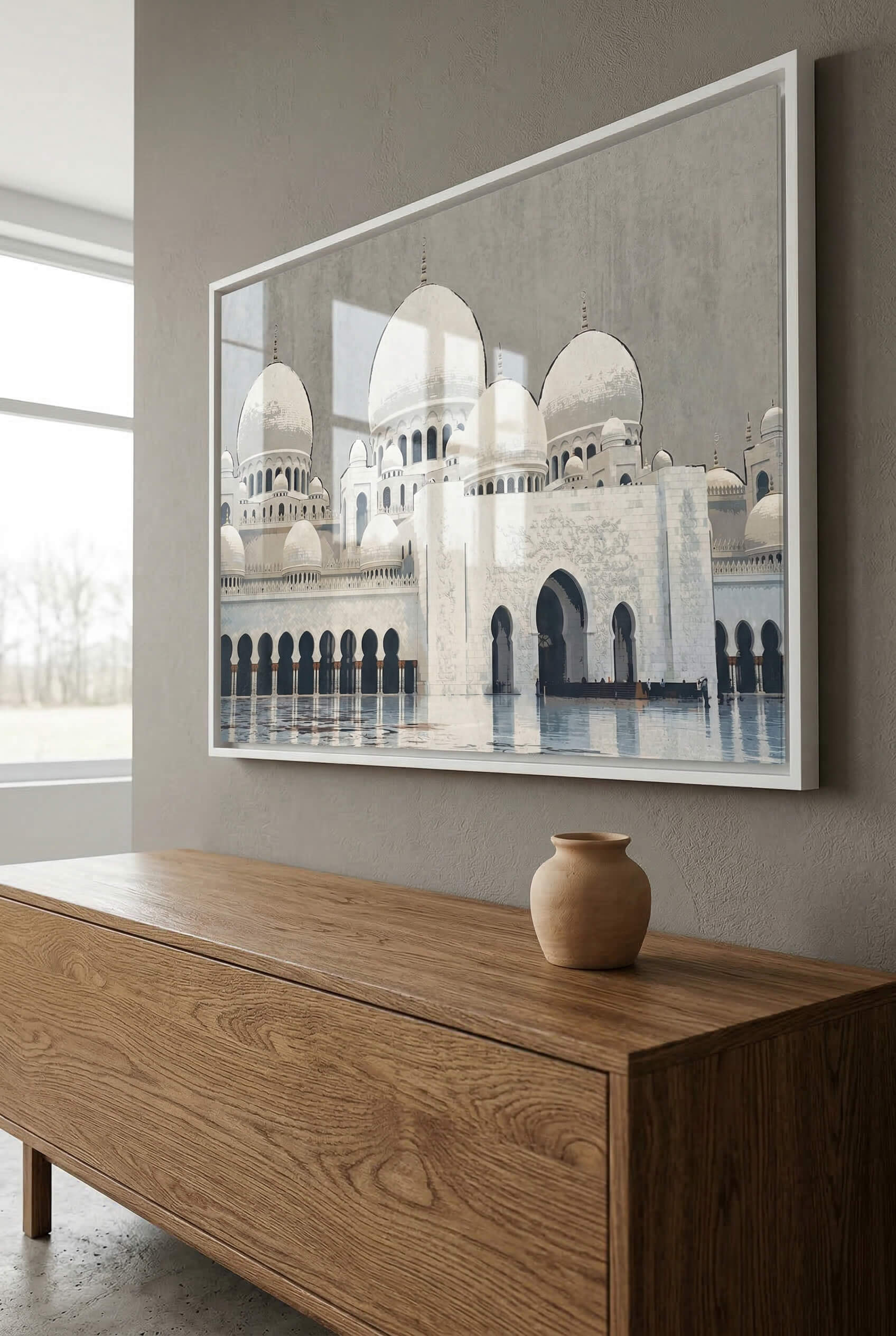 Abu Dhabi Sheikh Zayed Moschee – Weiße Kuppeln