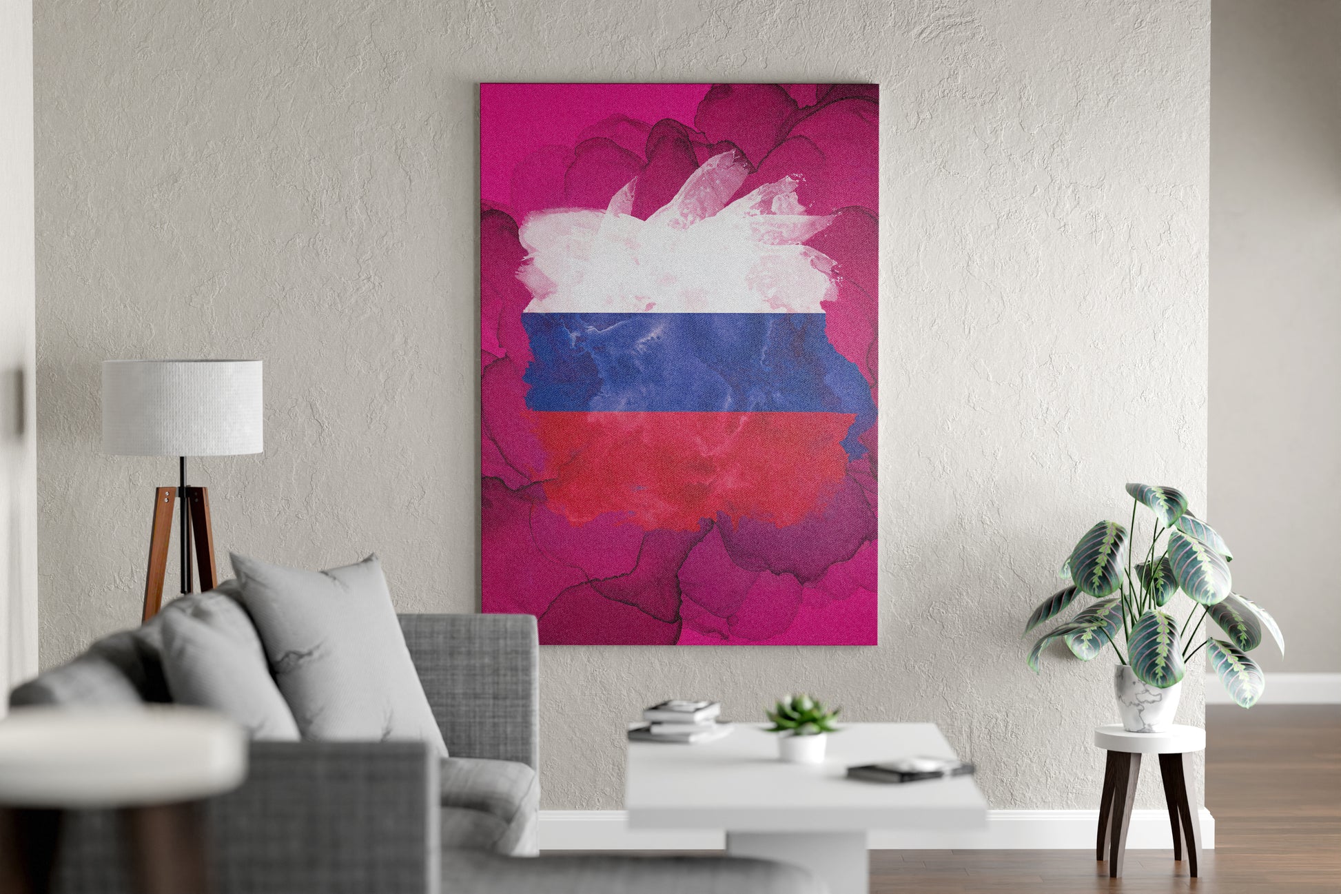 Flamme congelée de la Russie