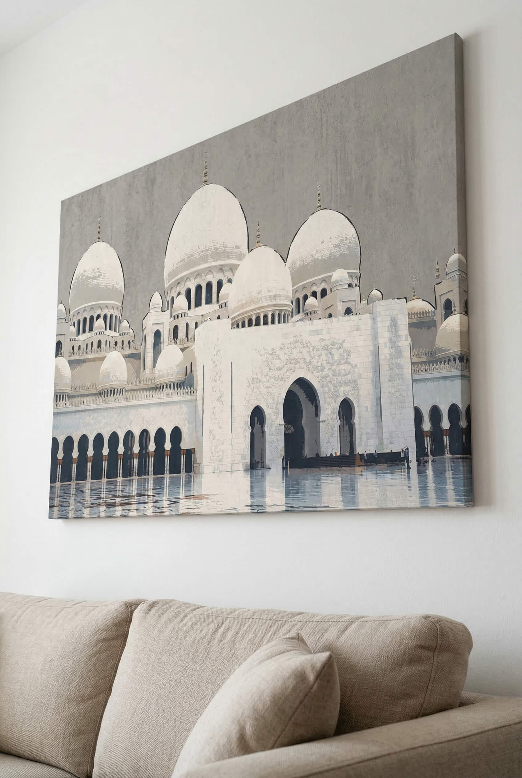 Abu Dhabi Sheikh Zayed Moschee – Weiße Kuppeln