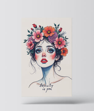 Woman Petal Muse