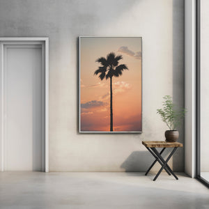 Lone Palm at Sunset