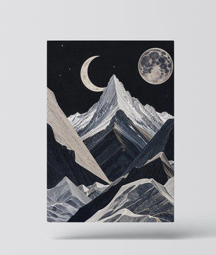 Montagne Lunar Majesty sotto un velo cosmico