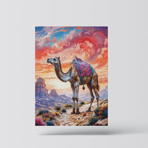 Camel at Sunset, A Desert Voyage