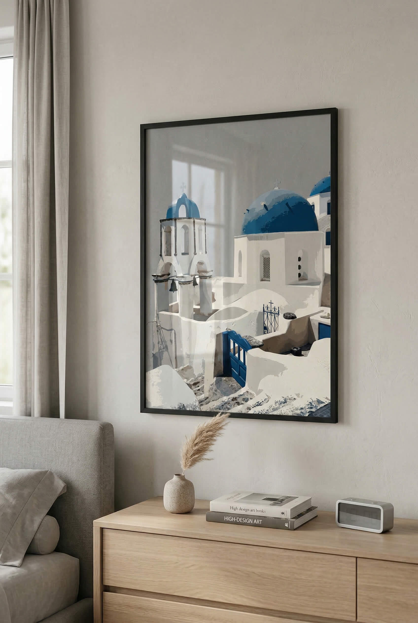 Santorini Blue Domes – Mediterrane Architektur