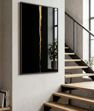 Obsidian Gold – Minimal Line Art