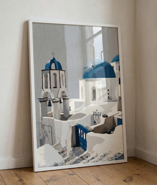 Santorini Blue Domes – Mediterrane Architektur