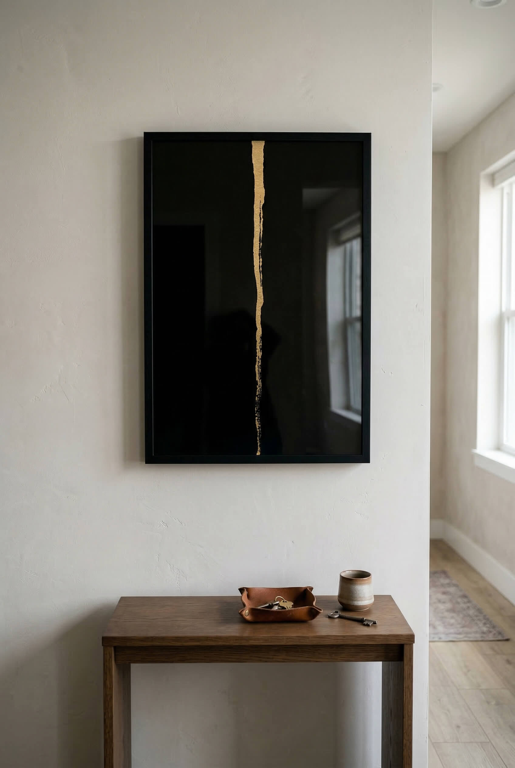 Obsidian Gold – Minimal Line Art