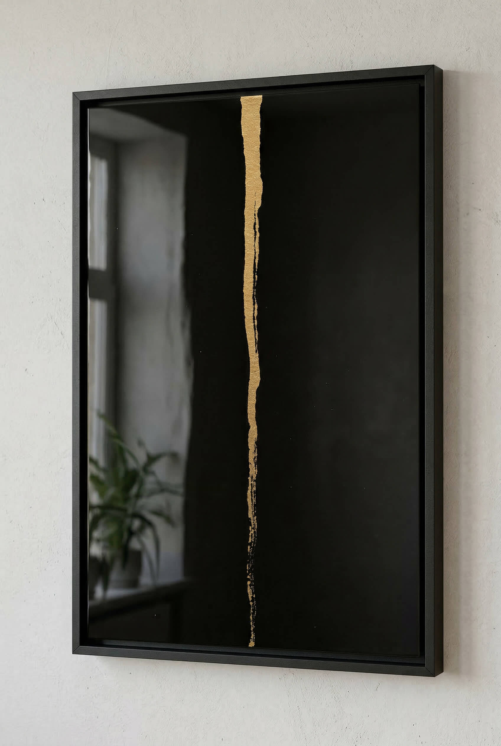 Obsidian Gold – Minimal Line Art