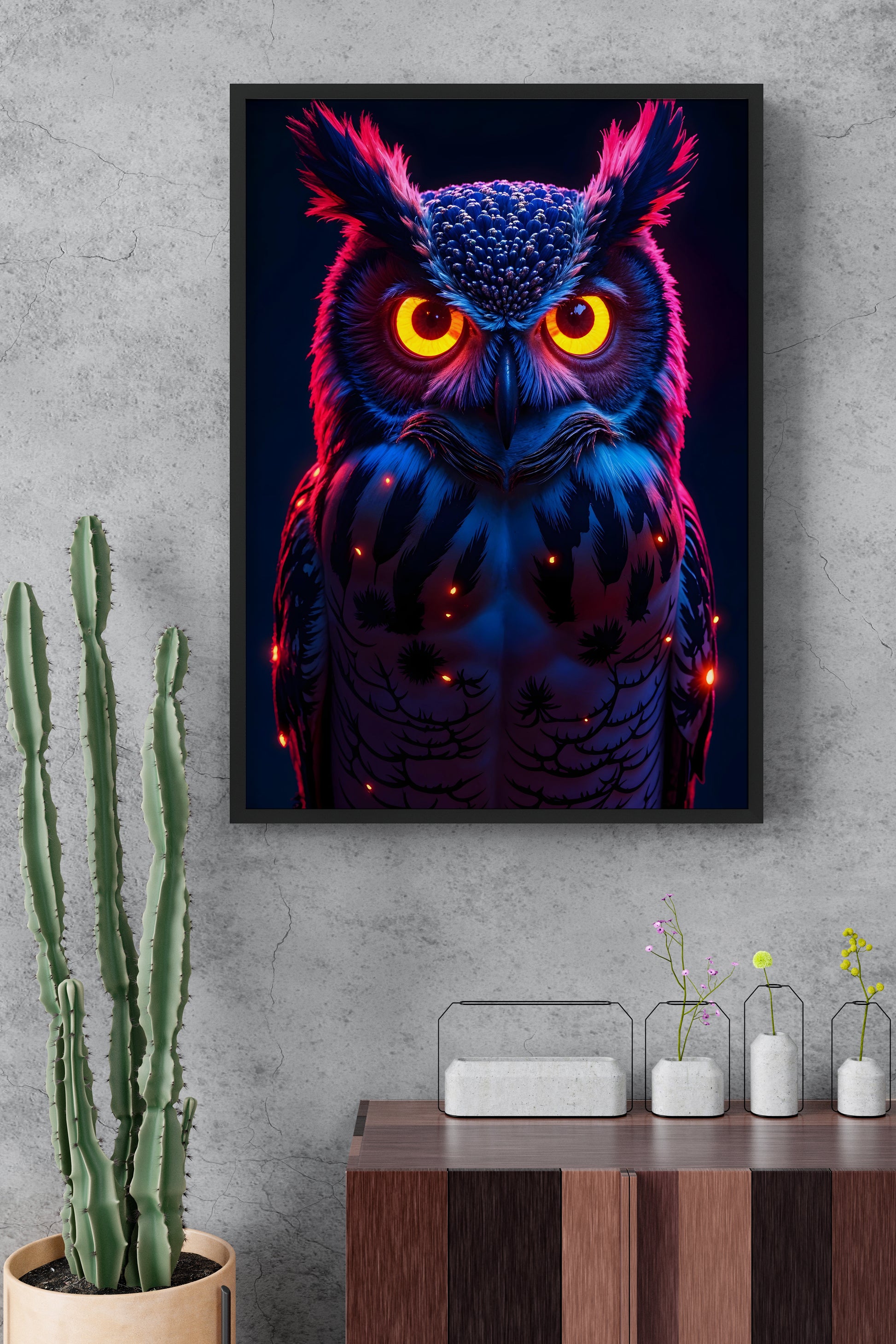 Neon Night Owl