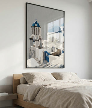 Santorini Blue Domes – Mediterrane Architektur