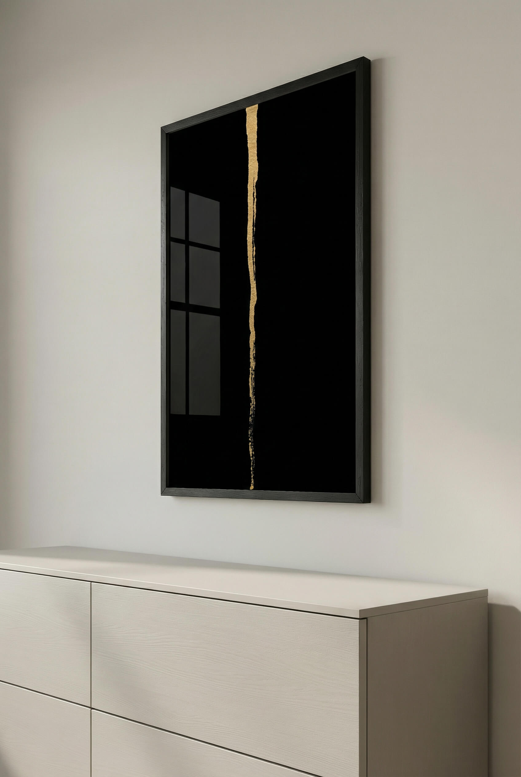 Obsidian Gold – Minimal Line Art