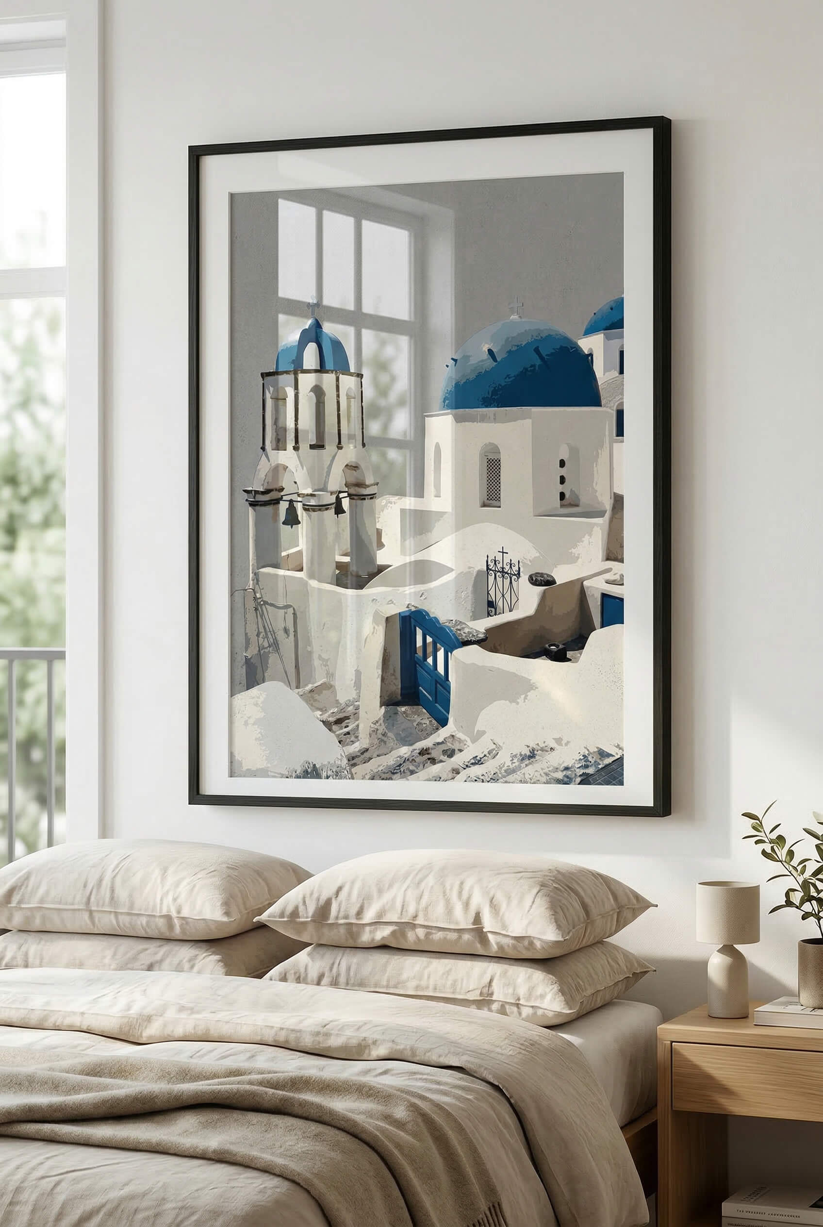 Santorini Blue Domes – Mediterrane Architektur